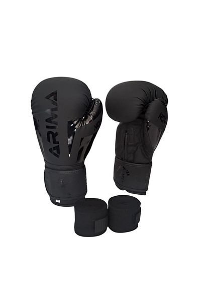 ARIMA قفازات Arıma Nova-4 Shadow Boxing Kickboxing Muaythai + مجموعة ضمادات