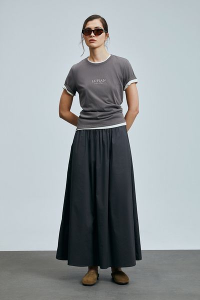 Lufian Amy Women's Cotton T-Shirt Mink