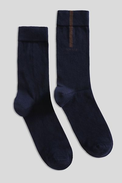 Lufian Ανδρικές κάλτσες Navy Blue Marine