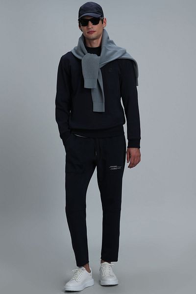 Lufian Ανδρικό φούτερ Randal Navy Blue