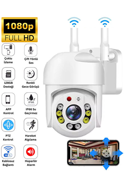 SONREİR 3011 PRO 2K 1080P Akıllı WiFi Güvenlik Kamerası Kablosuz, PTZ, Hareke...