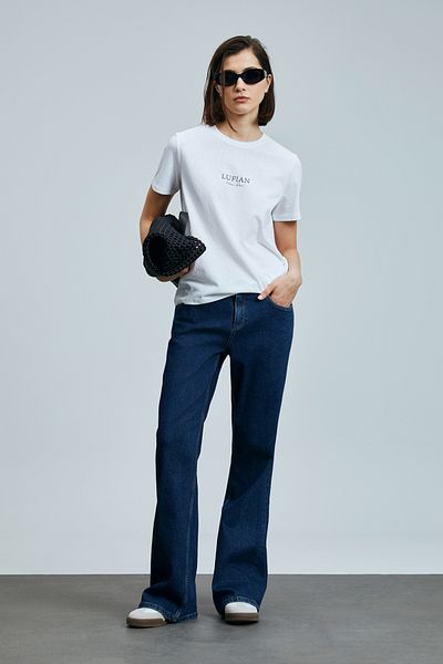 Lufian Amy Women's Cotton T-Shirt White
