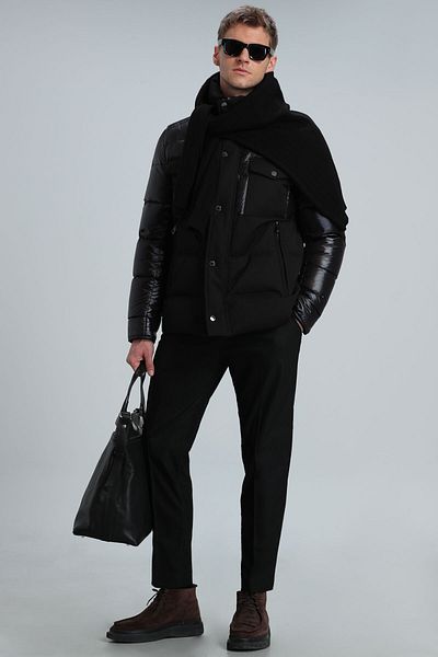 Lufian Παντελόνι Cosel Jogger Slim Fit Μαύρο
