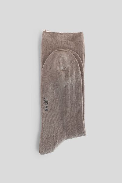 Lufian Kord Women's Socks Dark Beige