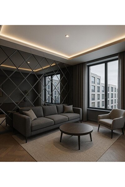 aynagaleri Füme Baklava Ayna 200 x 130 CM