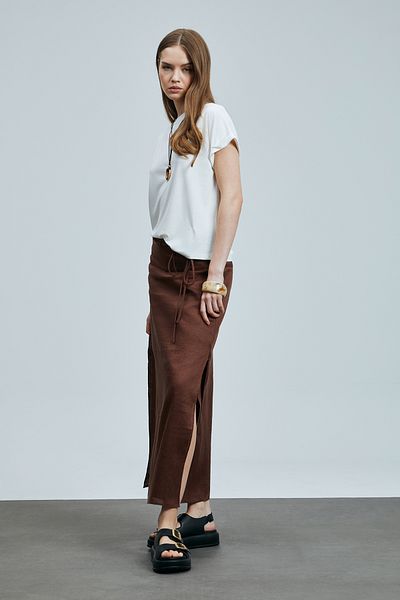 Lufian Signoria Women's Modal Blend T-Shirt Off White