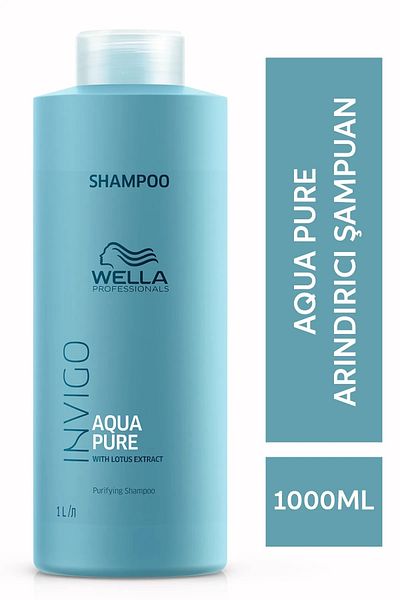 Wella Invigo Aqua Pure - 1000 Ml Purifying Shampoo Fighting Bran -4125211