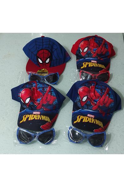 Game Spiderman themed children's hat and glasses