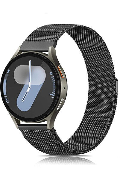 Novatis Samsung Galaxy Watch 4/5/6/7/FE/40/40/44 Classic 42/43/46/47mm Uyumlu 20mm Metal Paslanmaz Kordon
