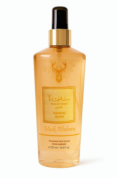 MUSK AL TAHARA Sandal Misk Vücut Spreyi 250ml Sandal Ağacı Kokusu, Sıcak, Odu...