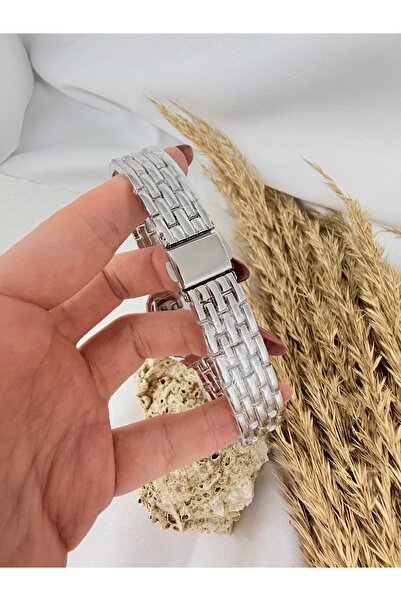 Coliseum Retro Vintage Square Roman Numeral Silver Inside Blue Women's Wristwatch