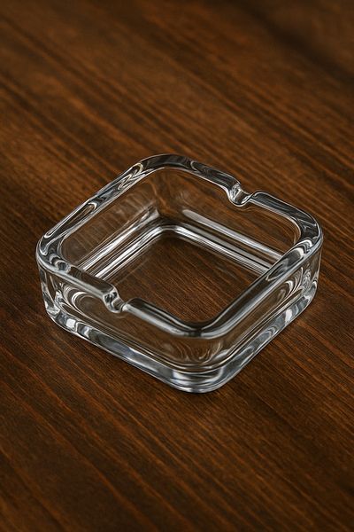 Tanemce Cloud Square Glass Crystal Luxury Ashtray - Square Ash Tray - Square Ash Tray