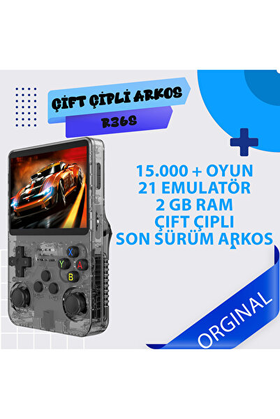 İMEXTECH R36s Çift Çipli | 64gb | 21 Emülatör | Arkos Yeni Sürüm 15.000 Oyun Konsolu