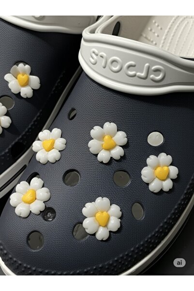 Luxmon Terlik Süsü 3d Lüks Papatya Plastik - 2 Adet