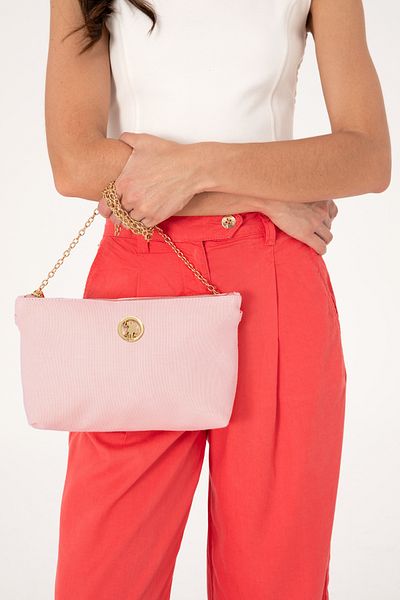 U.S. Polo Assn. Women's Powder Removable Strap Canvas Handbag 50293661 -Vr042