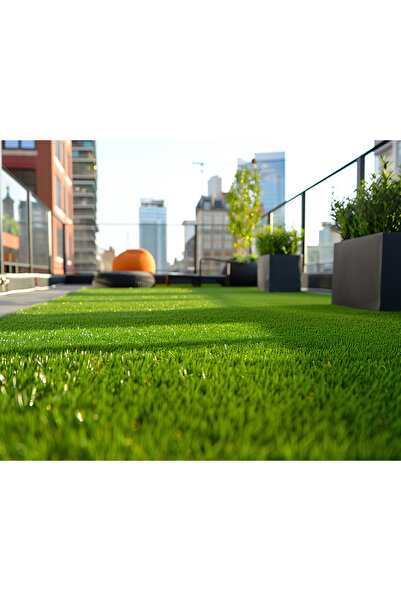 SerenitaHome Dekoratif Kaliteli Doğal Görümlü Suni Çim Halı Kaymaz Suya Isıya...