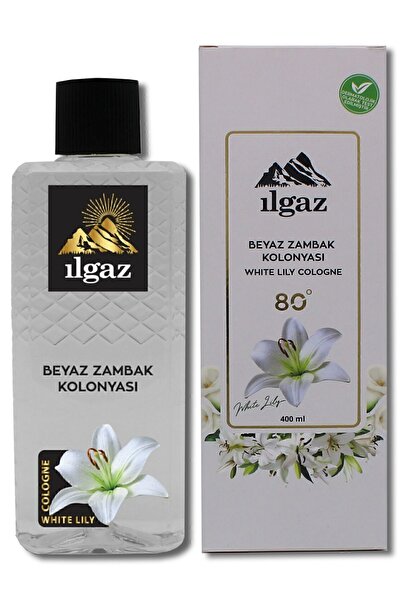 ILGAZ Beyaz Zambak Kolonyası 80 Derece 400 ml | Elegance Series