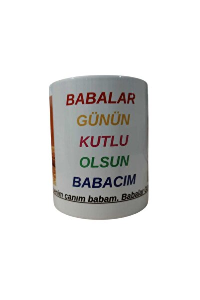 NOTA BASKI MERKEZİ BABALAR GÜNÜNE ÖZEL T KUPLU RESİMLİ KİŞİYE ÖZEL KUPA BARDAK
