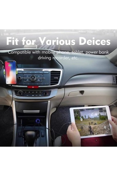 Car19 Fiat Egea Oto Araç Çakmaklık Şarj Aleti Type-c Ve Usb Girişli Hızlı Şarz Soketi