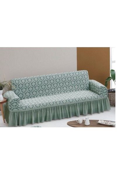 HEYTGAH Jacquard Sofa Couch Sofa Bed Cover Lycra Elastic Standard single 3-Seat Flexible Sofa Cover gray