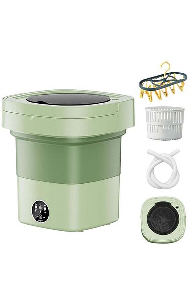 Gaintston Mini Portable Washing Machine 8l – Foldable, Quiet Washer & Dryer For Travel, Baby Clothes