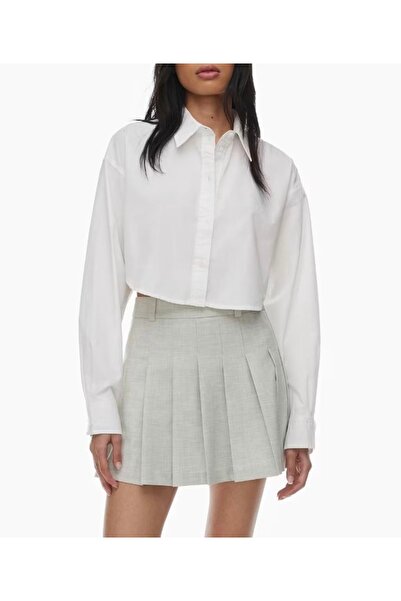 by shirts collection cămașă crop elegantă