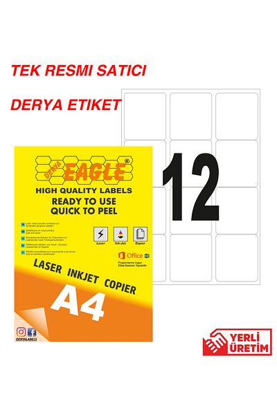 Derya Eagle ملصق ذاتي اللصق بالليزر/الليزر مقاس A4 مقاس 63.5 × 72 مم من Ac4006