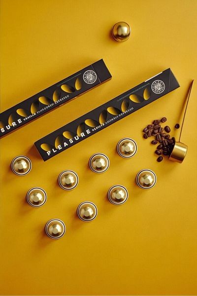 Kahve Dünyası Vanilla Flavored Capsule Coffee Box of 10 |   Compatible with All Capsule Coffee Machines