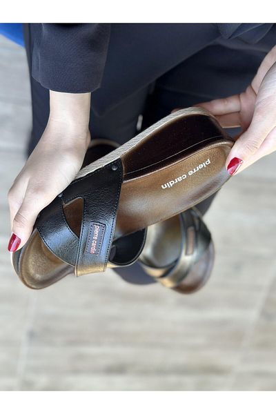 Pierre Cardin Cross Strap |   Wedge Heel |   Women's Slippers