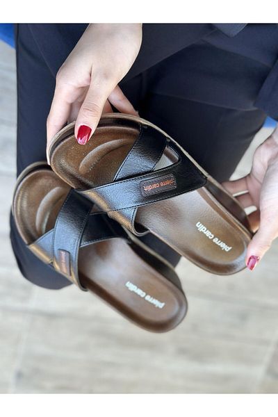Pierre Cardin Cross Strap |   Wedge Heel |   Women's Slippers