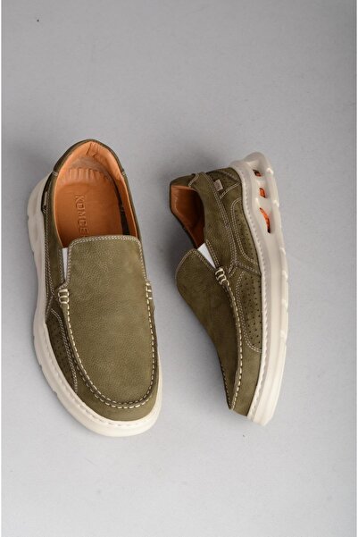 SEÇ KUNDURA KMC 5Y2847 ΓΝΗΣΙΟ ΔΕΡΜΑ CASUAL ΑΝΔΡΙΚΑ ΠΑΠΟΥΤΣΙΑ ΧΑΚΙ