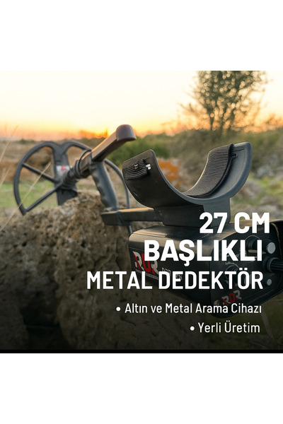 RDR DEEP PRO 27 Cm Başlıklı Metal Dedektör | Altın Ve Metal Arama Cihazı