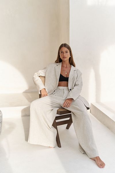 BOHEMAİ Λευκά είδη Sinai Basic Natural Blazer