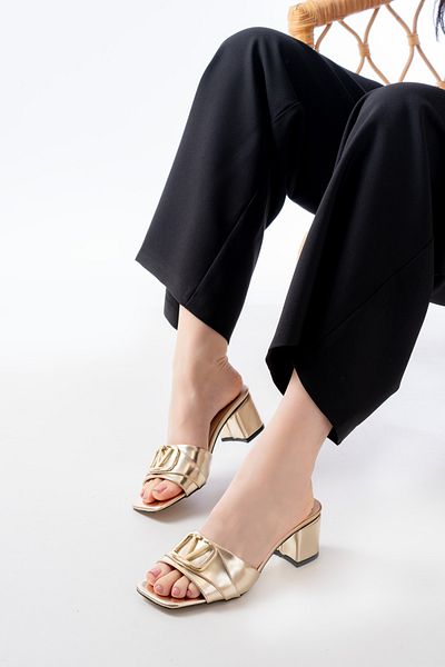marinarosse Bonita Gold Women's Heeled Slippers