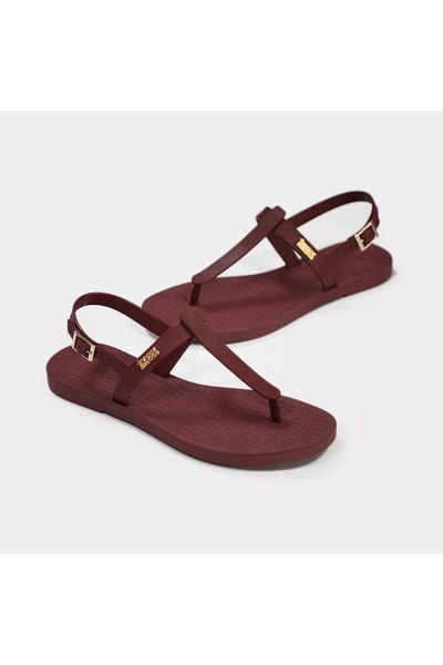 Tkees Women's Burgundy Flip Flops Beach Sandals Tk-P107