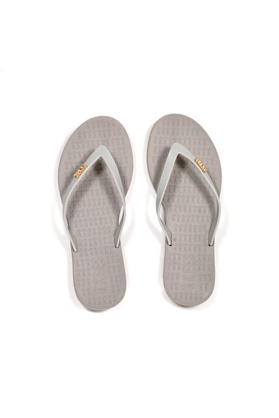 Tkees Women's Gray Flip Flops Beach Slippers Tk-P204
