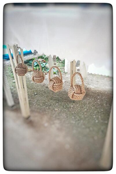 N NOXXO Διακοσμητική θήκη τραπεζιού κατασκευασμένη από σχοινί γιούτας πάχους 6 mm