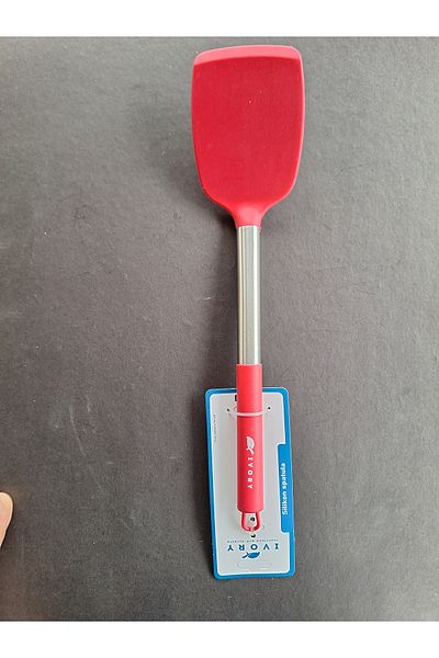 EMPA A V M Ivory Fireproof Non-Stick Stainless Steel Tip Silicone Sptula