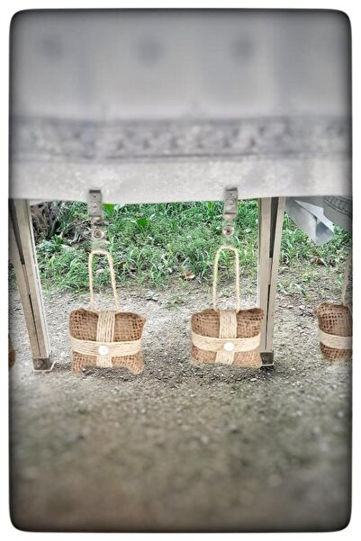 N NOXXO Decorative Pearled Jute Bundle Table Cloth Weight Tablecloth Holder Handmade