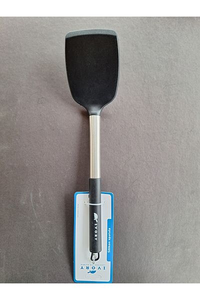 EMPA A V M Ivory Fireproof Non-Stick Stainless Steel Tip Silicone Sptula