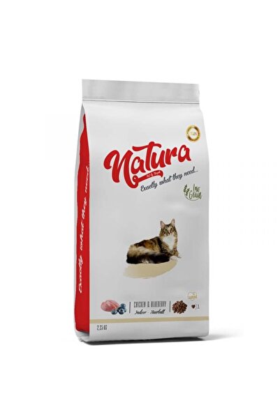 natura Düşük Tahıllı Tavuklu Indoor Hairball Yetişkin Kedi Kuru Maması 2.25 Kg