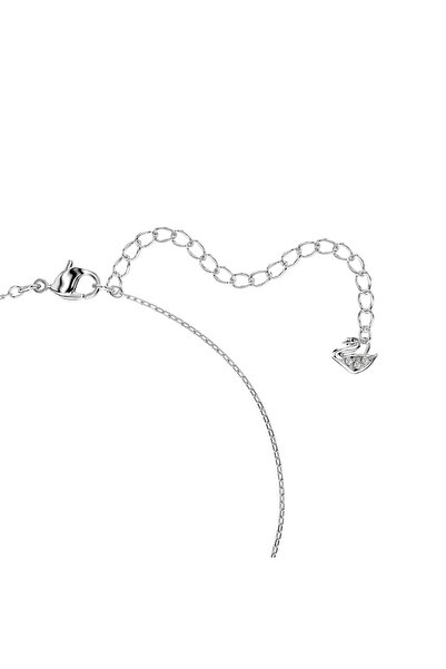 Swarovski Una Kolye, Yuvarlak kesim, Mavi, Rodyum kaplama