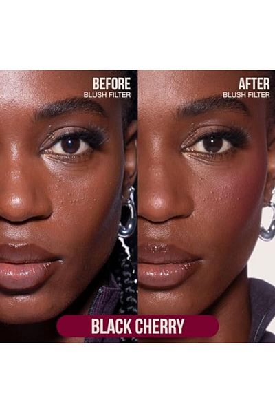 Huda Beauty Blush Filter Liquid Blush, Black Cherry - Burnt Berry Shade, 4.5ml