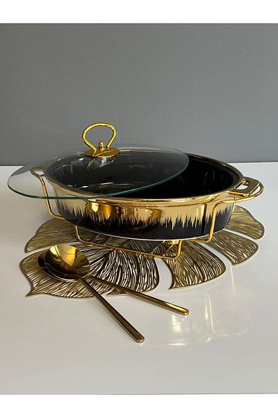 ROSSEV Black Gold Heated Oval Pot