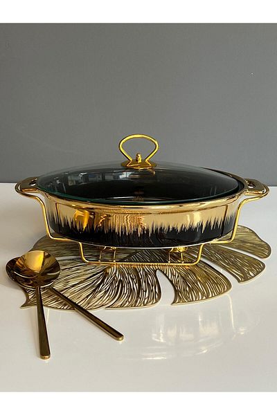 ROSSEV Black Gold Heated Oval Pot
