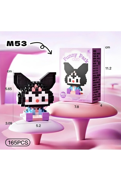 DEK Hello Kitty Kuromi Model Bricks Yeni Stil Premium Seri Yapı Taşları 3D puzzle Koleksiyon