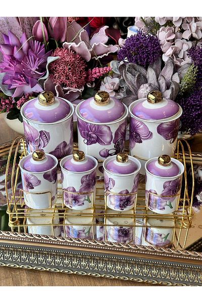 ROSSEV Fıona 7-piece Spice Set with Stand