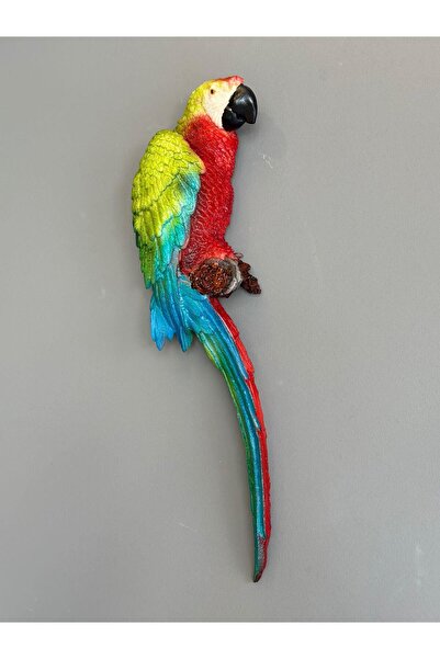 ROSSEV Tavolo Yeşil&Turuncu Papağan Biblo-45 Cm