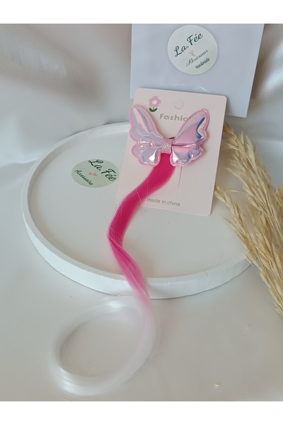 La fee aksesuar Girl Child Buckle Braid False Hair Hairpiece Colorful Shiny H...