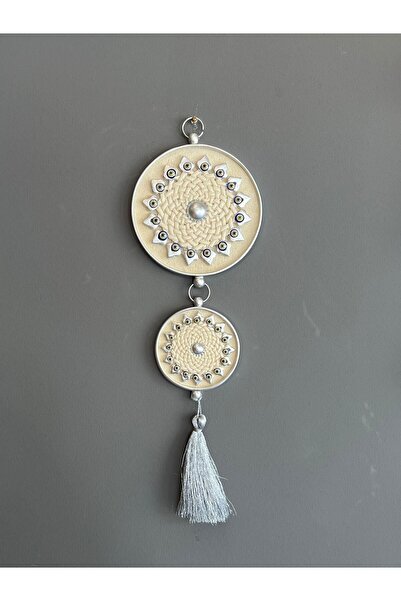 ROSSEV Tavolo Krem&gümüş Nazarlık 2'li